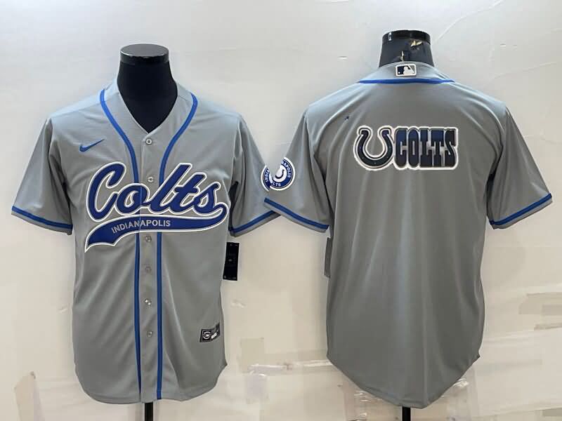 Indianapolis Colts Grey MLB&NFL Jersey