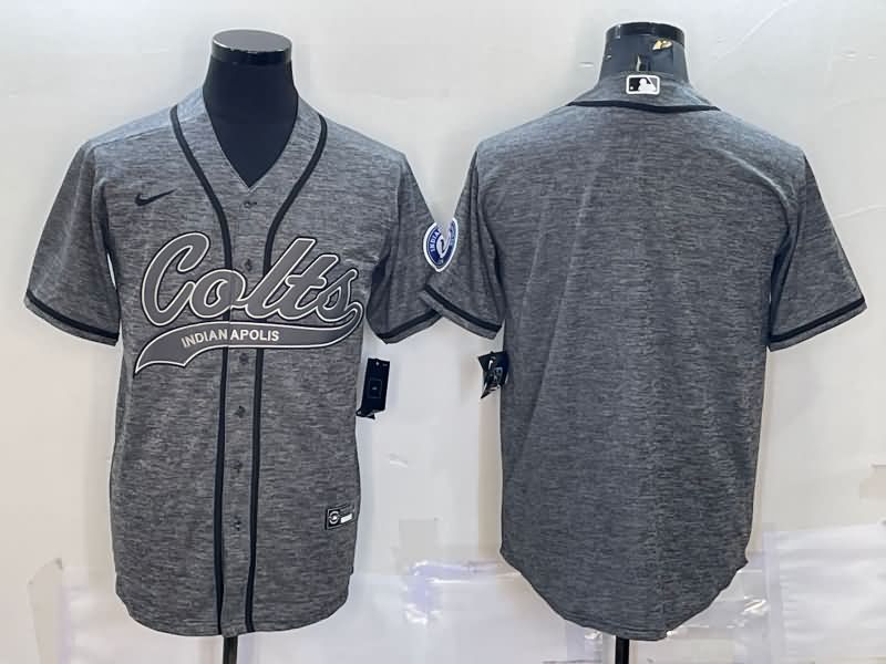 Indianapolis Colts Grey MLB&NFL Jersey 02
