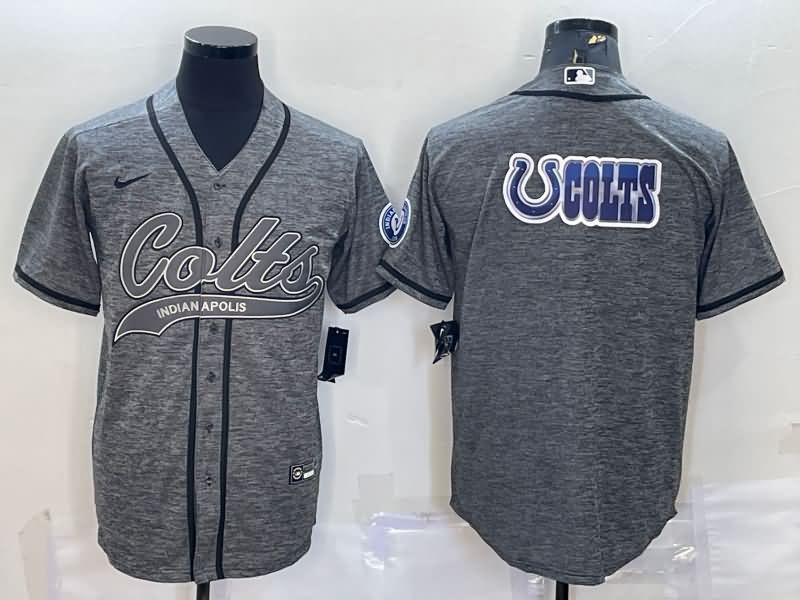Indianapolis Colts Grey MLB&NFL Jersey 02
