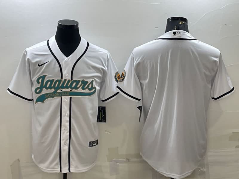 Jacksonville Jaguars White MLB&NFL Jersey