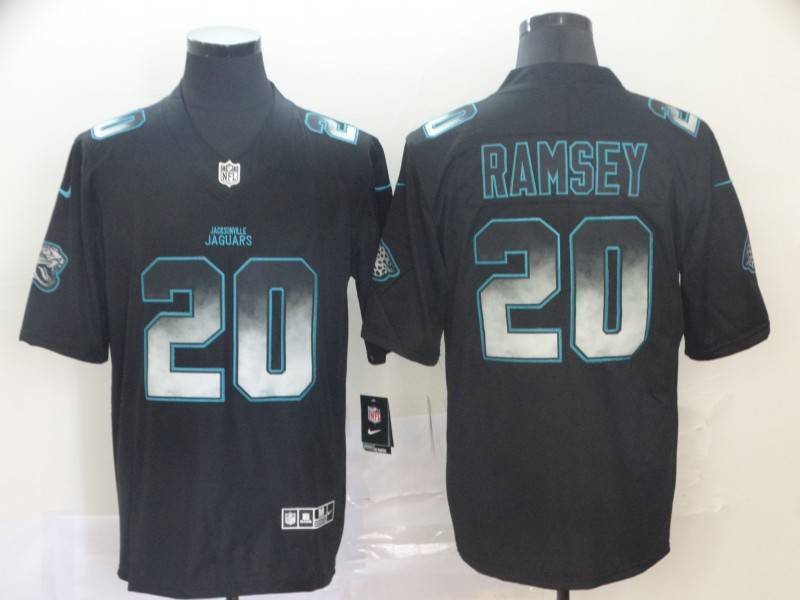 Jacksonville Jaguars Black Smoke Fashion NFL Jersey