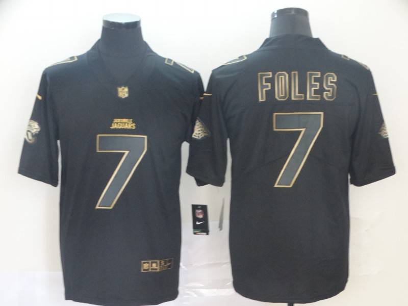 Jacksonville Jaguars Black Gold Vapor Limited NFL Jersey