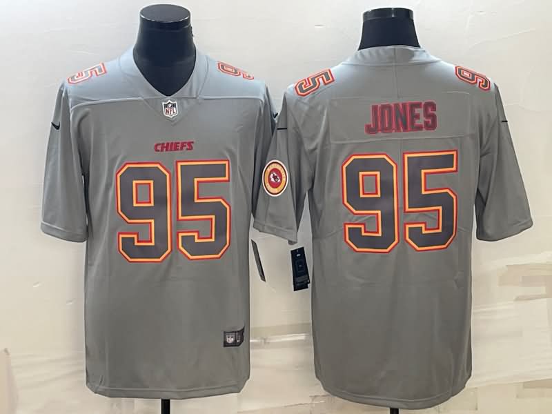 Kansas City Chiefs Grey Atmosphere Fashion NFL Jersey