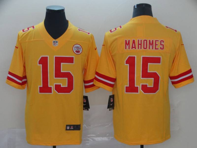 Kansas City Chiefs Yellow Inverted Legend NFL Jersey