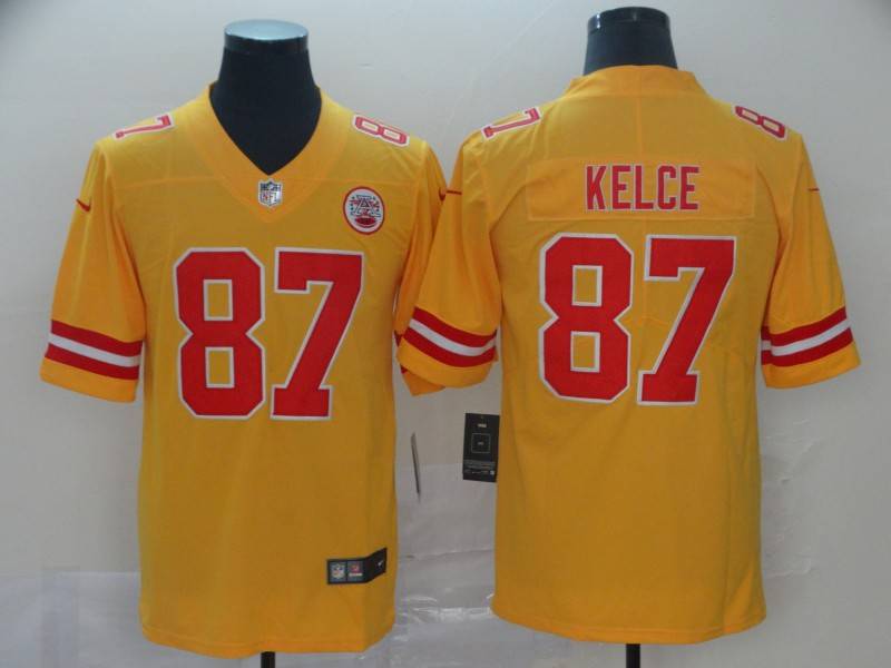 Kansas City Chiefs Yellow Inverted Legend NFL Jersey