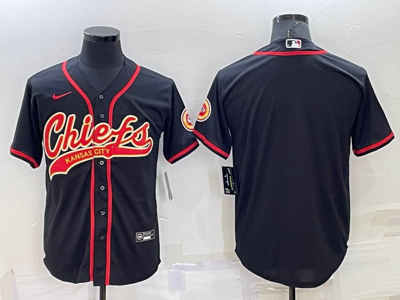 Kansas City Chiefs Black MLB&NFL Jersey