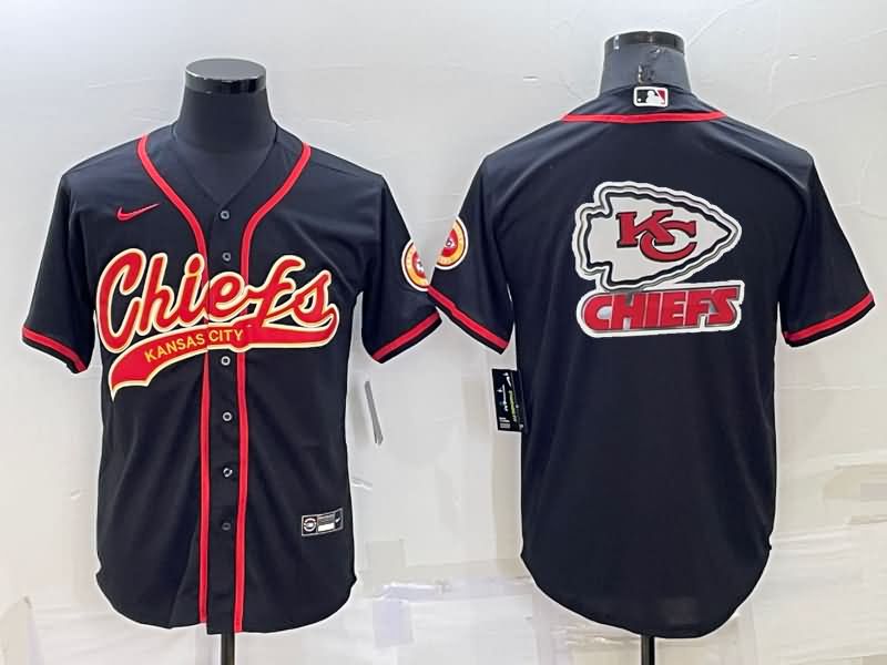 Kansas City Chiefs Black MLB&NFL Jersey