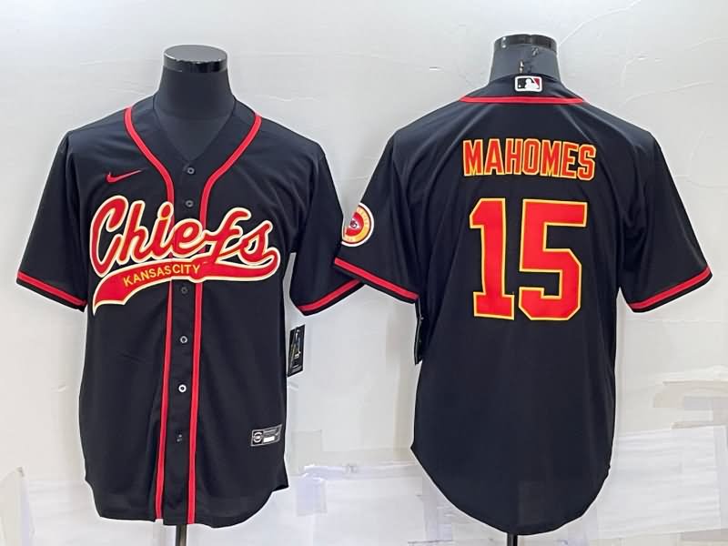 Kansas City Chiefs Black MLB&NFL Jersey