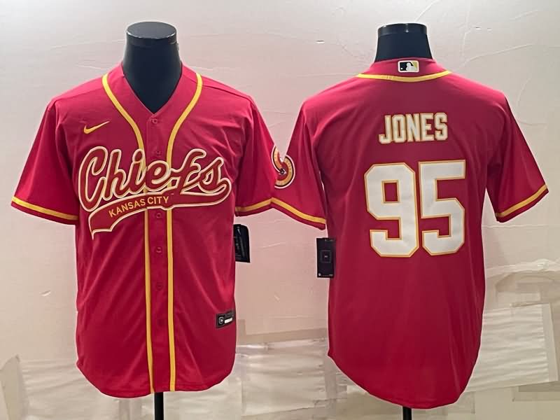 Kansas City Chiefs Red MLB&NFL Jersey