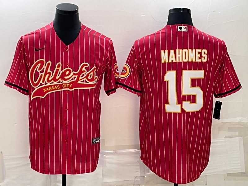 Kansas City Chiefs Red MLB&NFL Jersey 02