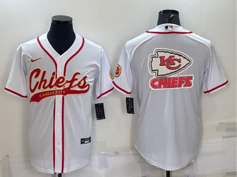 Kansas City Chiefs White MLB&NFL Jersey
