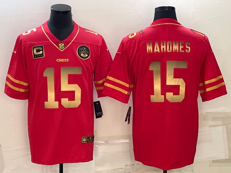 Kansas City Chiefs Red Gold NFL Jersey 02