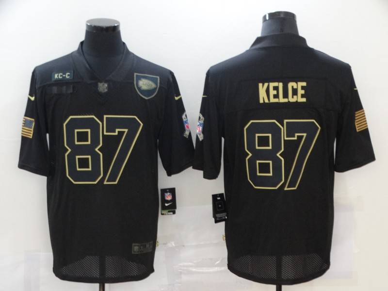 Kansas City Chiefs Black Gold Salute To Service NFL Jersey