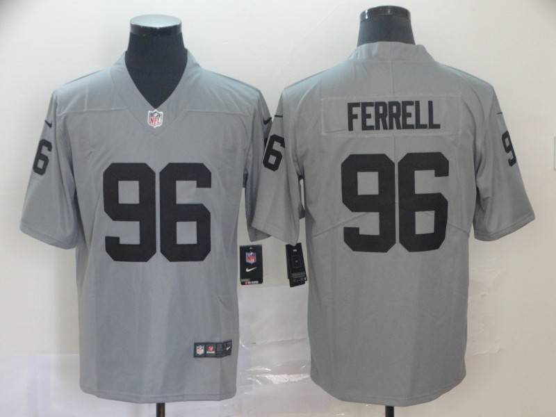 Las Vegas Raiders Grey Inverted Legend NFL Jersey