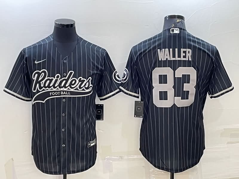 Las Vegas Raiders Black MLB&NFL Jersey 03