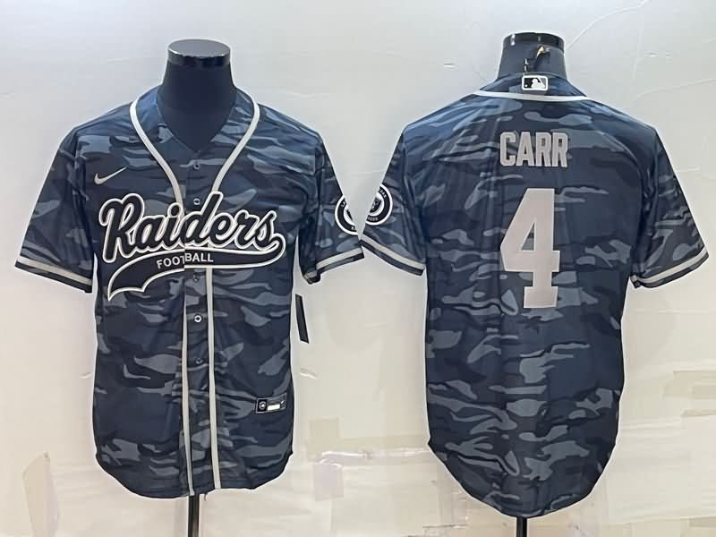 Las Vegas Raiders Camouflage MLB&NFL Jersey