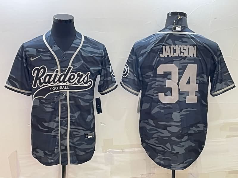 Las Vegas Raiders Camouflage MLB&NFL Jersey