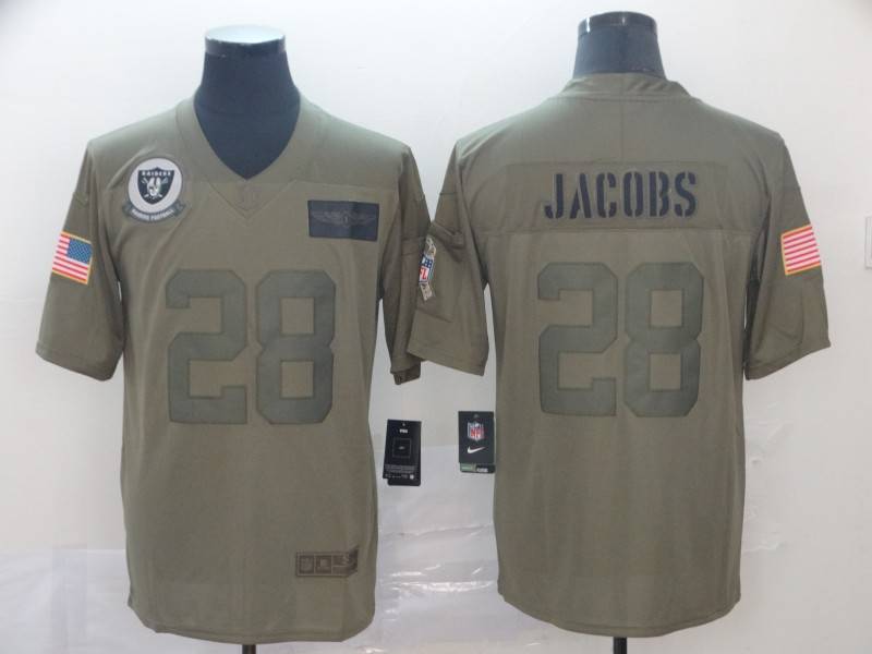 Las Vegas Raiders Olive Salute To Service NFL Jersey