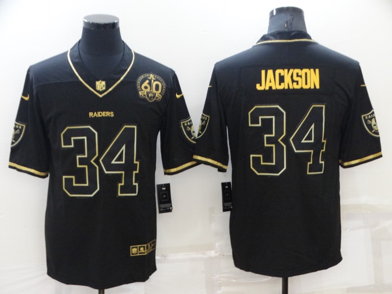 Las Vegas Raiders Black Gold Retro NFL Jersey