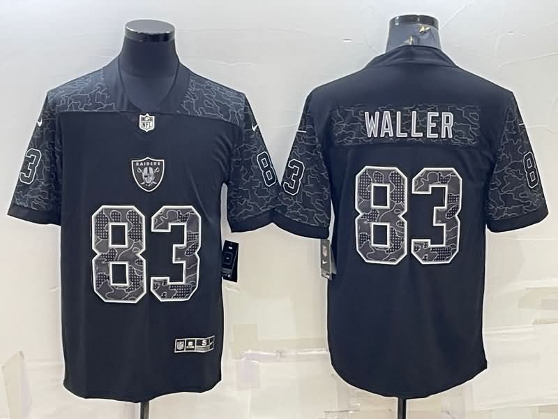 Las Vegas Raiders Black RFLCTV NFL Jersey