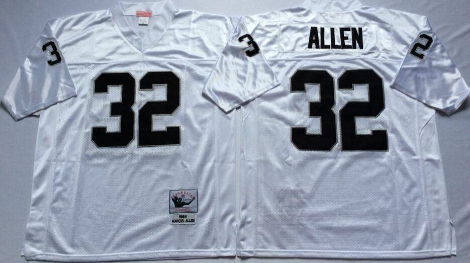 Las Vegas Raiders White Retro NFL Jersey