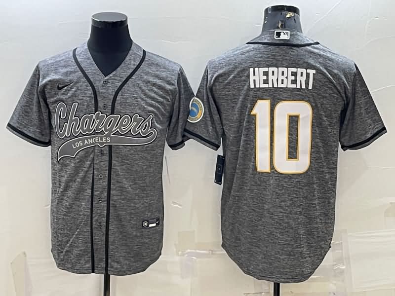 Los Angeles Chargers Grey MLB&NFL Jersey