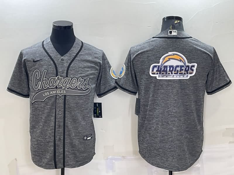 Los Angeles Chargers Grey MLB&NFL Jersey