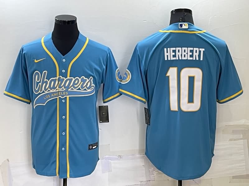 Los Angeles Chargers Light Blue MLB&NFL Jersey