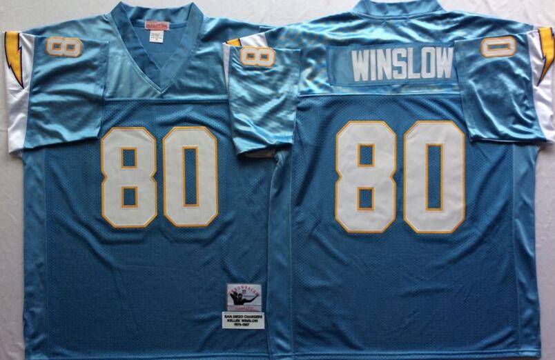 Los Angeles Chargers Light Blue Retro NFL Jersey