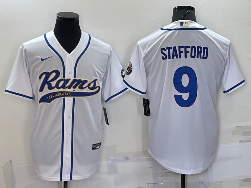 Los Angeles Rams White MLB&NFL Jersey