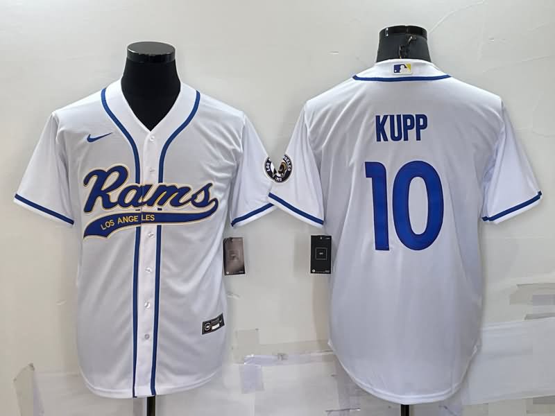 Los Angeles Rams White MLB&NFL Jersey