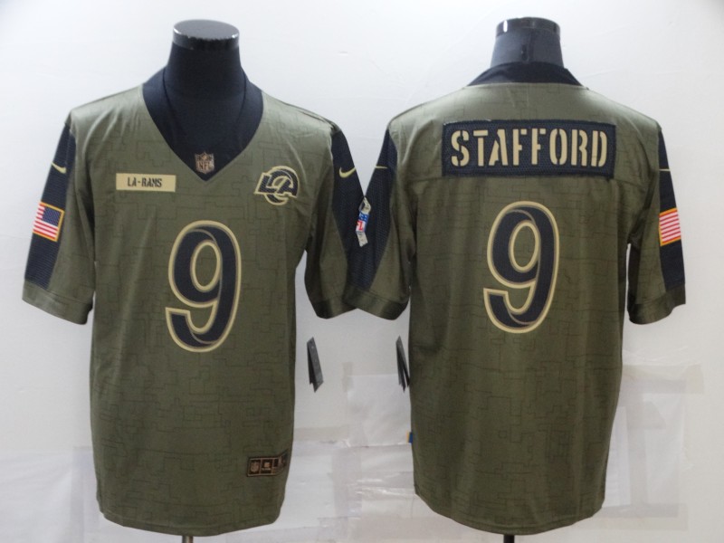 Los Angeles Rams Olive Salute To Service NFL Jersey