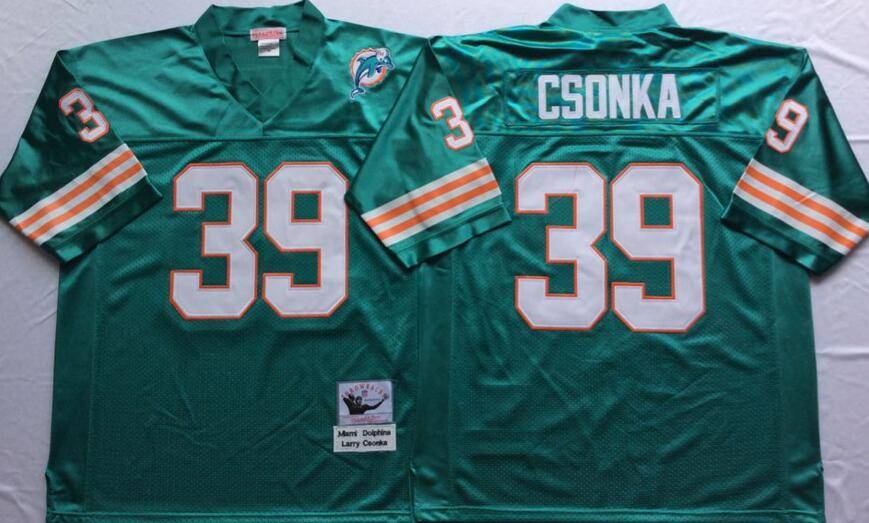 Miami Dolphins Green Retro NFL Jersey