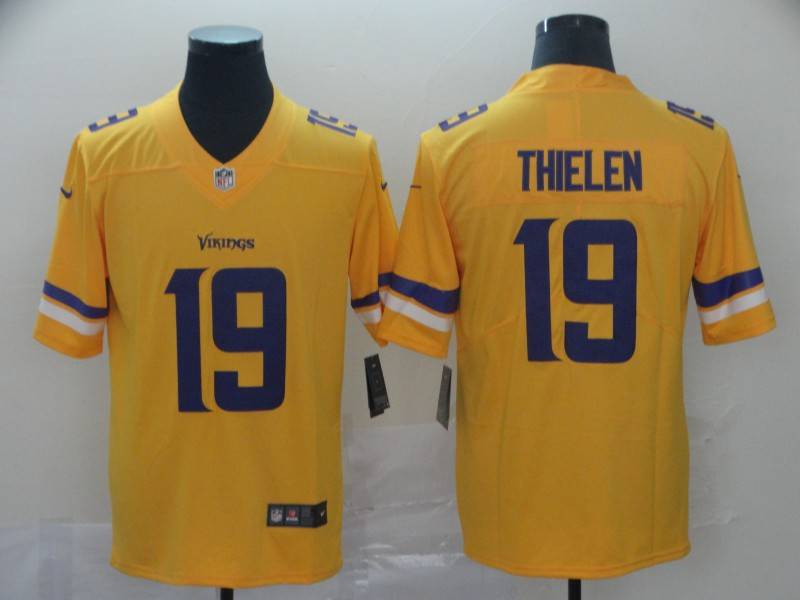 Minnesota Vikings Yellow Inverted Legend NFL Jersey