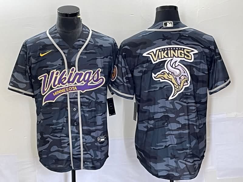 Minnesota Vikings Camouflage MLB&NFL Jersey
