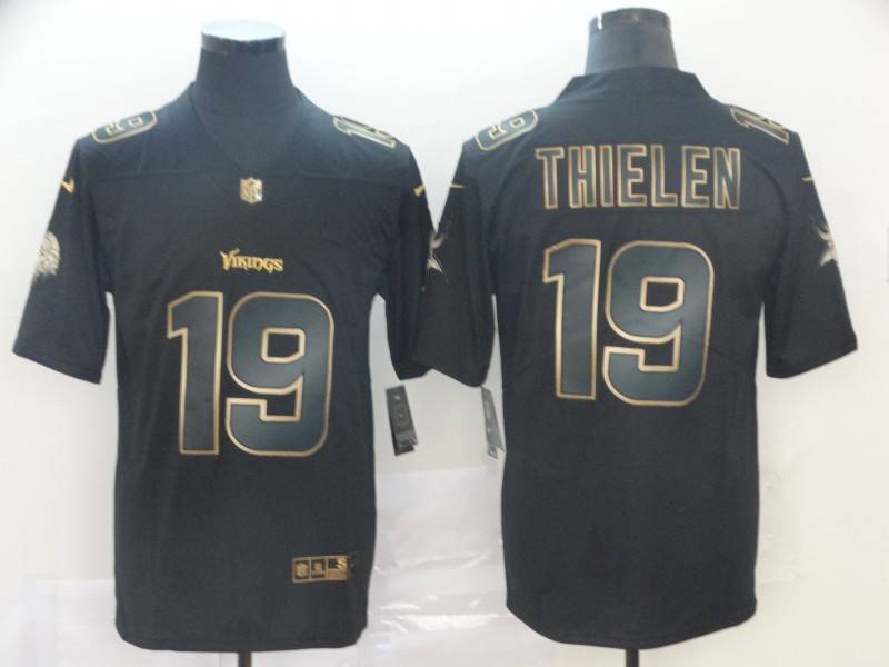 Minnesota Vikings Black Gold Vapor Limited NFL Jersey