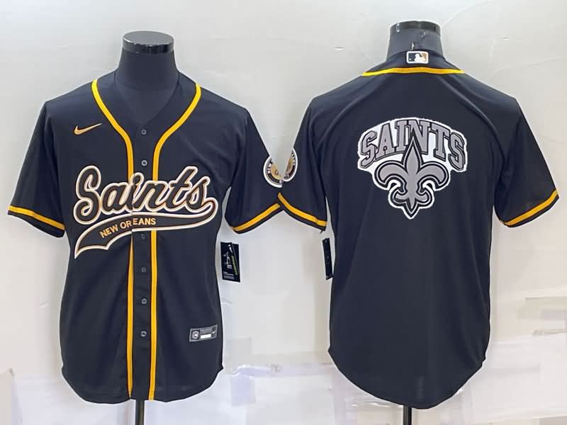 New Orleans Saints Black MLB&NFL Jersey
