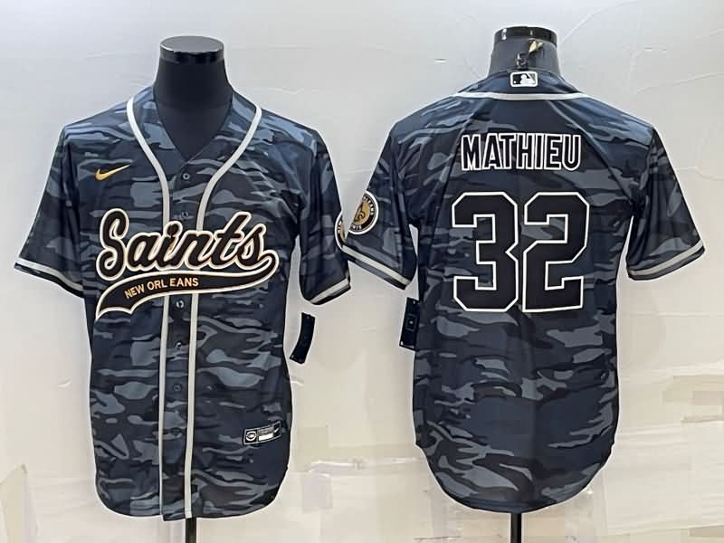 New Orleans Saints Camouflage MLB&NFL Jersey