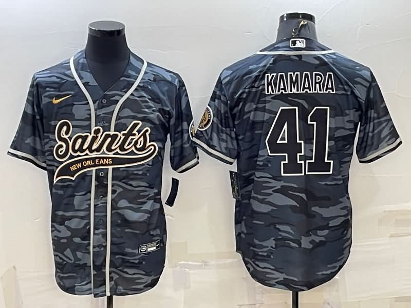 New Orleans Saints Camouflage MLB&NFL Jersey