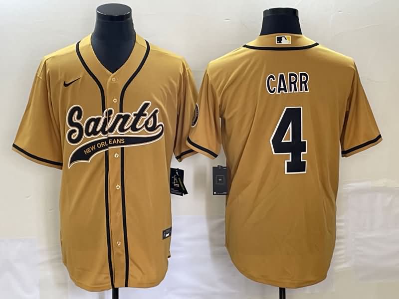 New Orleans Saints Gold MLB&NFL Jersey