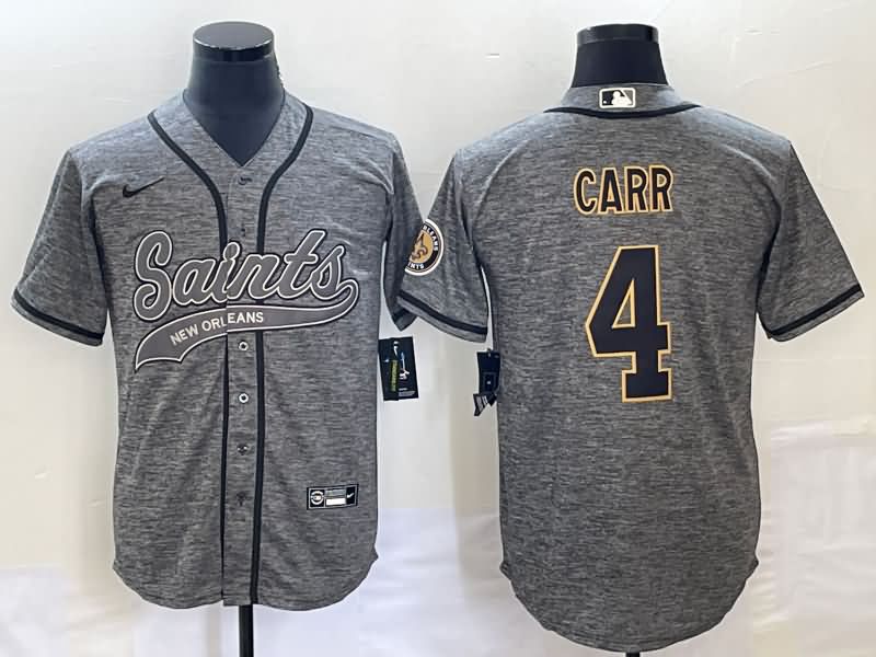 New Orleans Saints Grey MLB&NFL Jersey