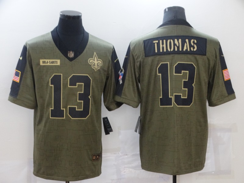 New Orleans Saints Olive Salute To Service NFL Jersey
