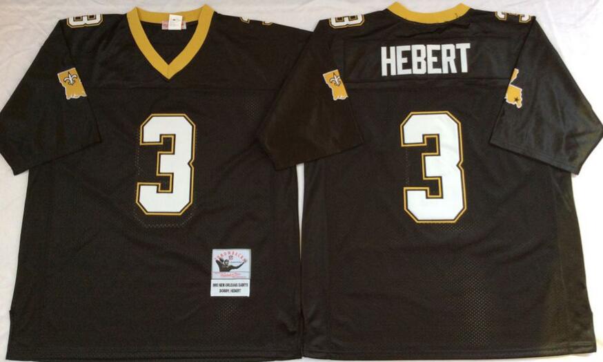 New Orleans Saints Black Retro NFL Jersey