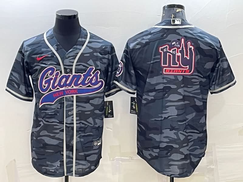 New York Giants Camouflage MLB&NFL Jersey