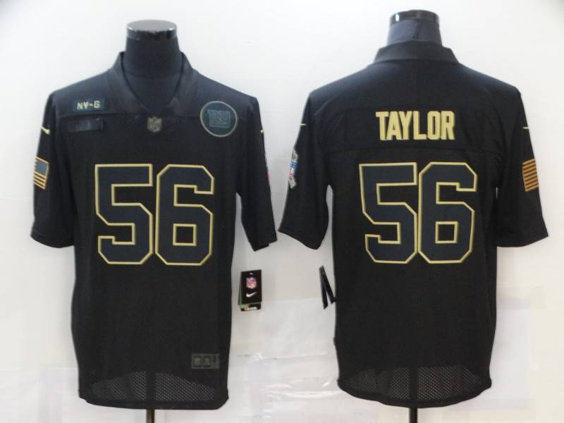 New York Giants Black Gold Salute To Service NFL Jersey