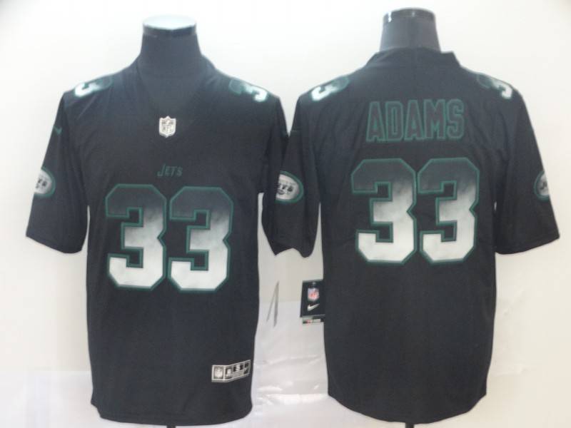 New York Jets Black Smoke Fashion NFL Jersey