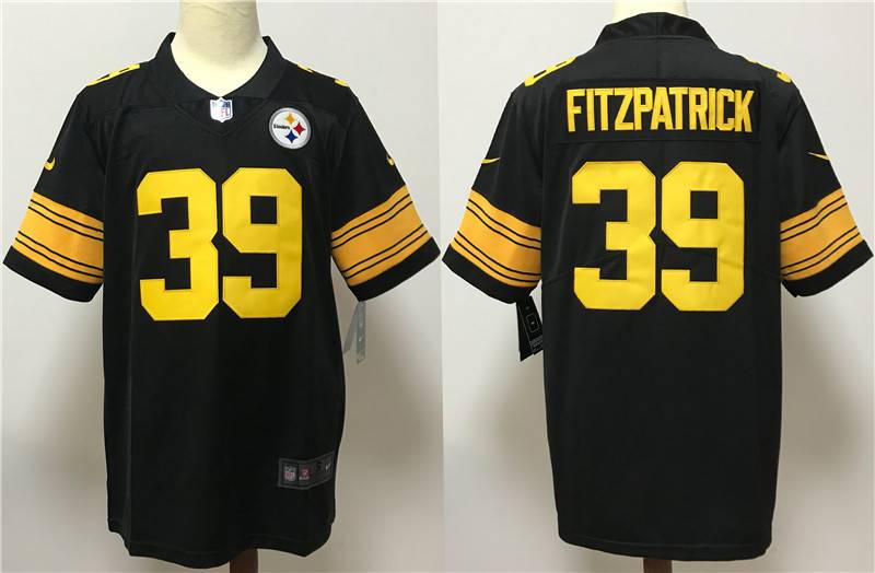 Pittsburgh Steelers Black NFL Jersey 03