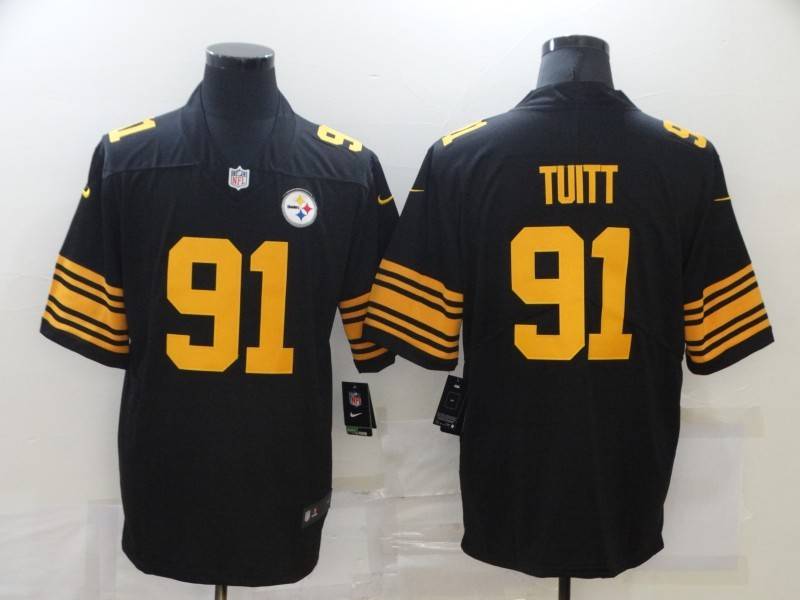 Pittsburgh Steelers Black NFL Jersey 03