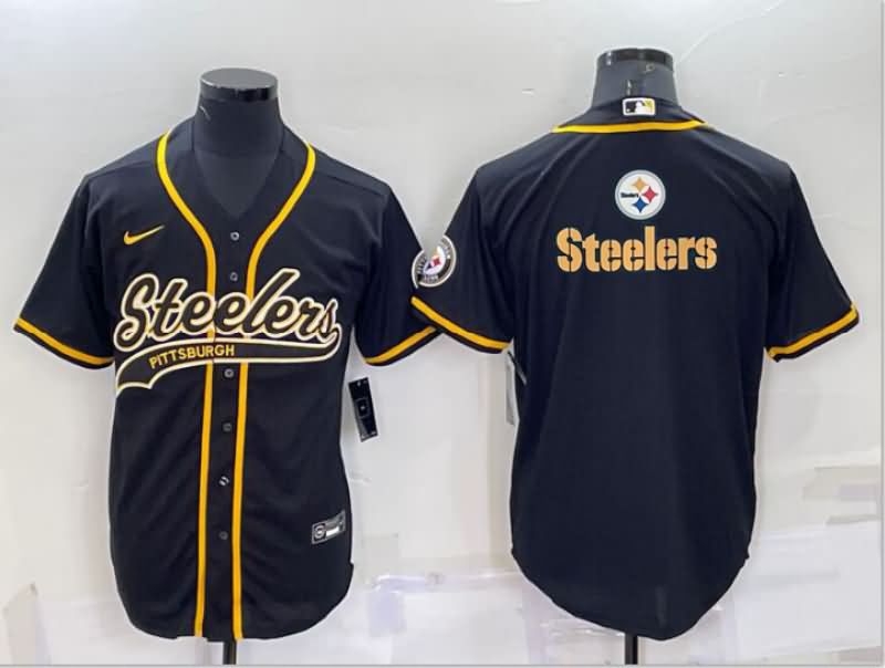 Pittsburgh Steelers Black MLB&NFL Jersey