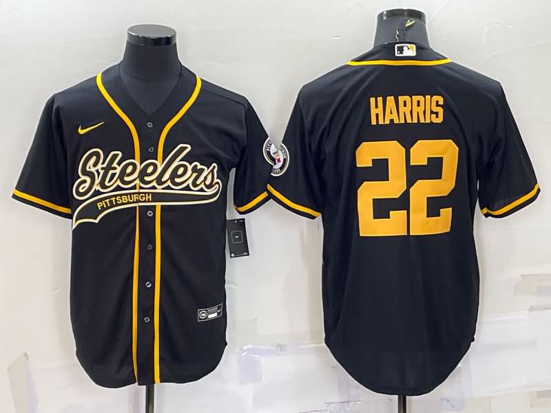 Pittsburgh Steelers Black MLB&NFL Jersey